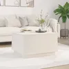 Image de 813416 vidaXL Table basse Blanc 60x50x35 cm Bois massif de pin