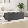 Image de Table Basse Gris 100x50x35 Cm Bois Massif De Pin Vidaxl