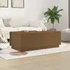 Image de Table Basse Marron Miel 100x50x35 Cm Bois Massif De Pin Vidaxl