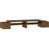 Image de Support De Moniteur Marron Miel 100x27,5x15 Cm Bois Pin Solide Vidaxl