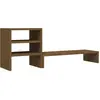 Image de Support De Moniteur Marron Miel 81x20x30 Cm Bois De Pin Solide Vidaxl