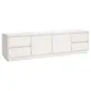 Image de Vidaxl meuble tv blanc 176x37x47,5 cm bois de pin massif