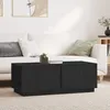 Image de 814433 vidaXL Table basse Noir 110x50x40 cm Bois massif de pin