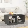 Image de Table Basse Gris 80x50x40 Cm Bois Massif De Pin Vidaxl