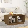 Image de Table Basse Marron Miel 80x50x40 Cm Bois Massif De Pin Vidaxl