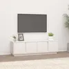 Image de Meuble Tv Blanc 140x40x40 Cm Bois De Pin Massif Vidaxl