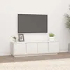 Image de 814460 vidaXL Meuble TV Blanc 140x40x40 cm Bois de pin massif