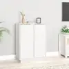 Image de Buffet Blanc 60x35x80 Cm Bois Massif De Pin Vidaxl