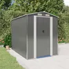 Image de 3147439 vidaXL Abri de jardin Gris clair 192x274x223 cm Acier galvanisé