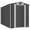 Image de Abri De Jardin Anthracite 192x357x223 Cm Métal Galvanisé Vidaxl