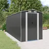 Image de Abri De Jardin Anthracite 192x523x223 Cm Métal Galvanisé Vidaxl
