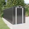 Image de Abri De Jardin Anthracite 192x606x223 Cm Métal Galvanisé Vidaxl