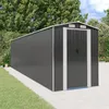 Image de Abri De Jardin Anthracite 192x772x223 Cm Métal Galvanisé Vidaxl