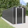 Image de Abri De Jardin Anthracite 192x938x223 Cm Métal Galvanisé Vidaxl