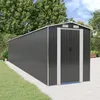 Image de Abri De Jardin Anthracite 192x1021x223 Cm Métal Galvanisé Vidaxl