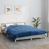 Image de vidaXL Couverture lestée Bleu 200x200 cm 9 kg Tissu 350796