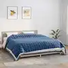 Image de Couverture Lestée Bleu 220x260 Cm 15 Kg Tissu Vidaxl