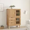 Image de vidaXL Buffet haut OTTA 85x43x125 cm Bois massif de pin 351306