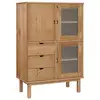 Image de Vidaxl buffet haut otta 85x43x125 cm bois massif de pin