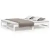Image de Lit Coulissant Sans Matelas Blanc 2x(90x190) Cm Vidaxl