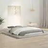 Image de Cadre De Lit Sans Matelas Blanc 120x190 Cm Bois De Pin Massif Vidaxl