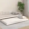 Image de Cadre De Lit Sans Matelas Blanc 80x200 Cm Bois Massif De Pin Vidaxl