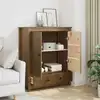 Image de Buffet Marron Miel 83x41,5x100 Cm Bois Massif De Pin Vidaxl