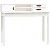 Image de Bureau Blanc 110x50x93 Cm Bois Massif De Pin Vidaxl