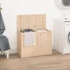 Image de Boîte À Linge 88,5x44x66 Cm Bois Massif De Pin Vidaxl