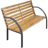 Image de Banc De Jardin 112 Cm Bois De Sapin Massif Vidaxl