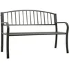 Image de Banc De Jardin Gris 120 Cm Acier Vidaxl