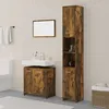 Image de Ensemble De Meubles De Salle De Bain 3 Pcs Chêne Fumé Vidaxl