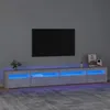 Image de vidaXL Meuble TV avec Lumières LED Centre de Divertissement Rangement Meuble Média Meuble de Salon Salle de Séjour Maison 3152749