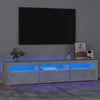 Image de vidaXL Meuble TV avec Lumières LED Centre de Divertissement Rangement Meuble Média Meuble de Salon Salle de Séjour Maison 3152757