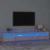 Image de vidaXL Meuble TV avec Lumières LED Centre de Divertissement Rangement Meuble Média Meuble de Salon Salle de Séjour Maison 3152765