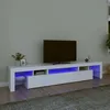Image de Meuble Tv Avec Lumières Led Blanc 215x36,5x40 Cm Vidaxl