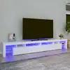 Image de Meuble Tv Avec Lumières Led Blanc 260x36,5x40 Cm Vidaxl