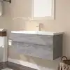 Image de Meuble Lavabo Avec Bassin Intégré Sonoma Gris Bois D'ingénierie Vidaxl