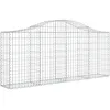 Image de Panier De Gabions Arqué 200x30x80/100 Cm Fer Galvanisé Vidaxl