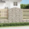 Image de vidaXL Panier de Gabions Arqué Cage à Gabion Mur de Gabion Panier à Pierre Gabion pour Pierre Jardin Patio Extérieur 153391