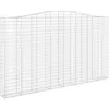 Image de Panier De Gabions Arqué 400x30x220/240 Cm Fer Galvanisé Vidaxl