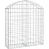 Image de Panier De Gabions Arqué 100x30x100/120 Cm Fer Galvanisé Vidaxl