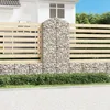 Image de Panier De Gabions Arqué 100x30x220/240 Cm Fer Galvanisé Vidaxl