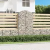 Image de Panier De Gabions Arqué 100x50x180/200 Cm Fer Galvanisé Vidaxl