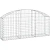 Image de Panier De Gabions Arqué 150x30x60/80 Cm Fer Galvanisé Vidaxl