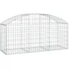 Image de Panier De Gabions Arqué 150x50x60/80 Cm Fer Galvanisé Vidaxl