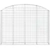 Image de Vidaxl panier de gabions arqué 200x30x140160 cm fer galvanisé