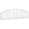 Image de Panier De Gabions Arqué 200x50x40/60 Cm Fer Galvanisé Vidaxl