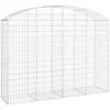 Image de Panier De Gabions Arqué 200x50x140/160 Cm Fer Galvanisé Vidaxl