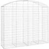 Image de Panier De Gabions Arqué 200x50x160/180 Cm Fer Galvanisé Vidaxl